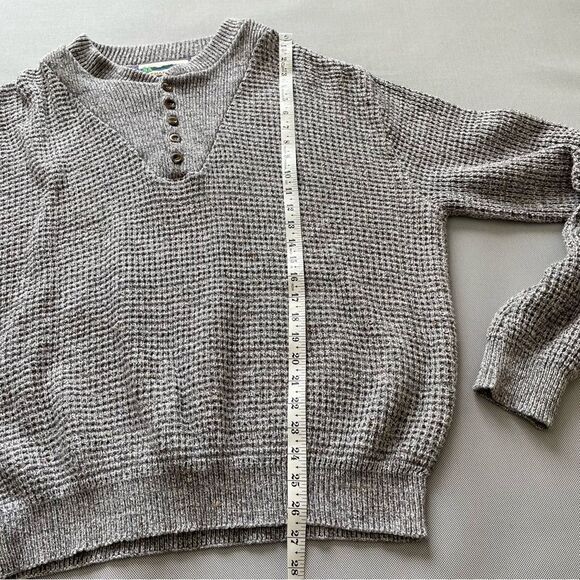 Shenandoah Grey Cable Knit Sweater Made in USA Men’s Size XLT - Picture 6 of 6